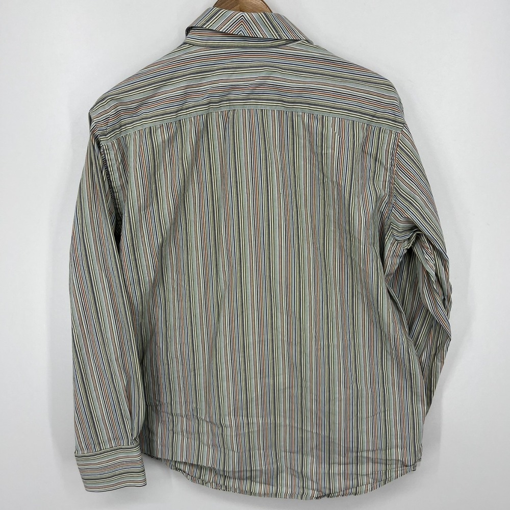 Robert Graham Long Sleeve Button‎ Shirt Men's L Multicolor Striped 100% Cotton - Picture 7 of 10